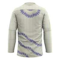 Hawaii Honohono Palaka Motifs Hockey Jersey Hawaiian Orchid Lei LT14 - Polynesian Pride