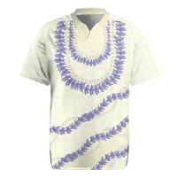 Hawaii Honohono Palaka Motifs Rugby Jersey Hawaiian Orchid Lei