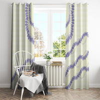Hawaii Honohono Palaka Motifs Window Curtain Hawaiian Orchid Lei LT14 - Polynesian Pride
