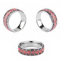 New Zealand Ngaru Kowhaiwhai Motif Classic Ring - Polynesian Pride