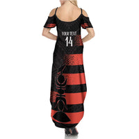 Custom New Caledonia Football Family Matching Summer Maxi Dress and Hawaiian Shirt Allez Les Cagous Polynesian Pattern LT14 - Polynesian Pride