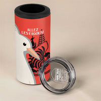 Custom Nouvelle-Caledonie Football 4 in 1 Can Cooler Tumbler Allez Les Cagous Simple Style LT14 - Polynesian Pride