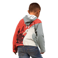 Custom Nouvelle-Caledonie Football Kid Hoodie Allez Les Cagous Simple Style LT14 - Polynesian Pride