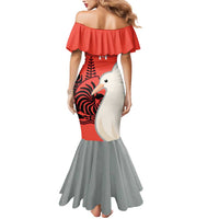 Custom Nouvelle-Caledonie Football Mermaid Dress Allez Les Cagous Simple Style LT14 - Polynesian Pride