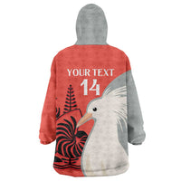 Custom Nouvelle-Caledonie Football Wearable Blanket Hoodie Allez Les Cagous Simple Style LT14 - Polynesian Pride