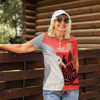 Custom Nouvelle-Caledonie Football Women Polo Shirt Allez Les Cagous Simple Style LT14 - Polynesian Pride