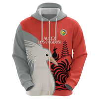 Custom Nouvelle-Caledonie Football Zip Hoodie Allez Les Cagous Simple Style LT14 - Polynesian Pride