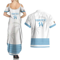 Custom Fiji Tapa Football Couples Matching Summer Maxi Dress and Hawaiian Shirt Go Bula Boy! LT14 - Polynesian Pride