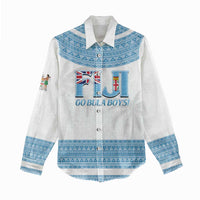 Custom Fiji Tapa Football Women Casual Shirt Go Bula Boy! LT14 - Polynesian Pride