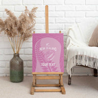 Custom New Zealand Silver Fern Rugby 2025 Canvas Wall Art All Black Aotearoa Maori Pink LT14 - Polynesian Pride