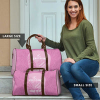 Custom New Zealand Silver Fern Rugby 2025 Travel Bag All Black Aotearoa Maori Pink LT14 - Polynesian Pride