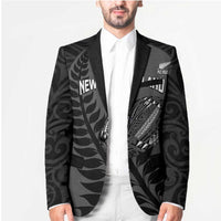 Custom New Zealand Silver Fern Rugby 2025 Blazer Go Champions Aotearoa Maori Black LT14 - Polynesian Pride