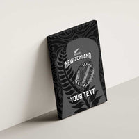 Custom New Zealand Silver Fern Rugby 2025 Canvas Wall Art Go Champions Aotearoa Maori Black LT14 - Polynesian Pride