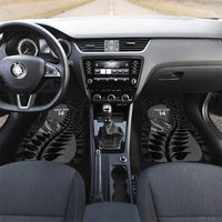 Custom New Zealand Silver Fern Rugby 2025 Car Mats Go Champions Aotearoa Maori Black LT14 Set 2pcs - Front Black - Polynesian Pride