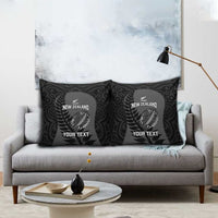 Custom New Zealand Silver Fern Rugby 2025 Pillow Cover Go Champions Aotearoa Maori Black LT14 - Polynesian Pride