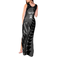 Custom New Zealand Silver Fern Rugby 2025 Tank Maxi Dress Go Champions Aotearoa Maori Black LT14 - Polynesian Pride