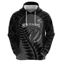 Custom New Zealand Silver Fern Rugby 2025 Zip Hoodie Go Champions Aotearoa Maori Black LT14 - Polynesian Pride
