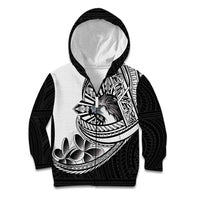 Philippines Eagle Sun Kid Hoodie Filipino Agila Polynesian Tattoo Black Color