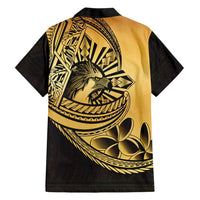 Philippines Eagle Sun Family Matching Summer Maxi Dress and Hawaiian Shirt Filipino Agila Polynesian Tattoo Gold Color LT14 - Polynesian Pride
