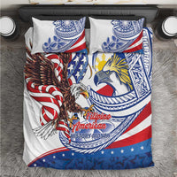 Filipino American History Month Bedding Set Philippines Agila USA Eagle Mix Flag