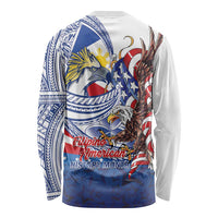 Filipino American History Month Long Sleeve Shirt Philippines Agila USA Eagle Mix Flag