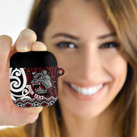 Personalised Aotearoa Bulldog AirPods Case New Zealand Maori Taniko Art LT14 - Polynesian Pride