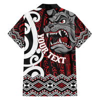 Personalised Aotearoa Bulldog Hawaiian Shirt New Zealand Maori Taniko Art LT14 - Polynesian Pride