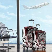 Personalised Aotearoa Bulldog Luggage Cover New Zealand Maori Taniko Art LT14 - Polynesian Pride