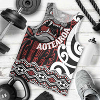 Personalised Aotearoa Bulldog Men Tank Top New Zealand Maori Taniko Art LT14 - Polynesian Pride