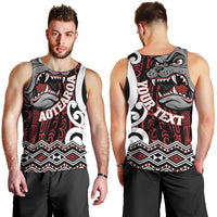 Personalised Aotearoa Bulldog Men Tank Top New Zealand Maori Taniko Art LT14 - Polynesian Pride