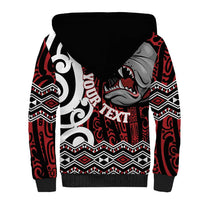 Personalised Aotearoa Bulldog Sherpa Hoodie New Zealand Maori Taniko Art LT14 - Polynesian Pride