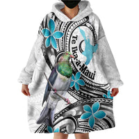 Aotearoa Te Ika-a-Maui Wearable Blanket Hoodie South Island Kekeru Maori Koru LT14 - Polynesian Pride