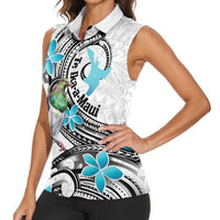 Aotearoa Te Ika-a-Maui Women Sleeveless Polo Shirt South Island Kekeru Maori Koru LT14 - Polynesian Pride