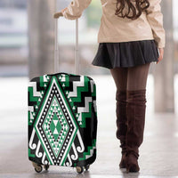Green Aotearoa Taniko Poutama Patikitiki Luggage Cover