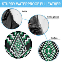 Green Aotearoa Taniko Poutama Patikitiki Spare Tire Cover