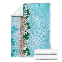 Cook Islands Tiare Maori With Conch Shell Blanket Pasifika Fest Polynesian Tattoo Turquoise