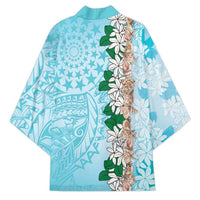 Cook Islands Tiare Maori With Conch Shell Kimono Pasifika Fest Polynesian Tattoo Turquoise