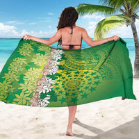 Cook Islands Tiare Maori With Conch Shell Sarong Pasifika Fest Polynesian Tattoo Green