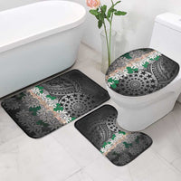 Cook Islands Tiare Maori With Conch Shell Bathroom Set Pasifika Fest Polynesian Tattoo Black