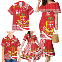 Personalised Kolisi Tonga College Atele Family Matching Mermaid Dress and Hawaiian Shirt Mate Maa Tonga 142 Years Anniversary LT14 - Polynesian Pride