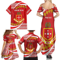 Personalised Kolisi Tonga College Atele Family Matching Summer Maxi Dress and Hawaiian Shirt Mate Maa Tonga 142 Years Anniversary LT14 - Polynesian Pride