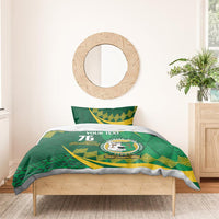 Personalised Tonga Liahona-Saineha High School Bedding Set Happy 76 Years Anniversary