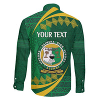 Personalised Tonga Liahona-Saineha High School Family Matching Mermaid Dress and Hawaiian Shirt Happy 76 Years Anniversary LT14 - Polynesian Pride