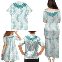 Jade Vine Lei Hawaii Family Matching Puletasi and Hawaiian Shirt Aloha Seamless Tropical Leaves LT14 - Polynesian Pride