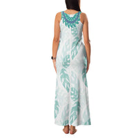 Jade Vine Lei Hawaii Family Matching Tank Maxi Dress and Hawaiian Shirt Aloha Seamless Tropical Leaves LT14 - Polynesian Pride