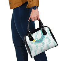 Jade Vine Lei Hawaii Shoulder Handbag Aloha Seamless Tropical Leaves - Polynesian Pride