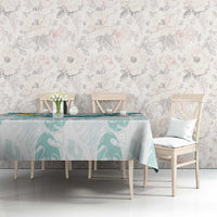 Jade Vine Lei Hawaii Tablecloth Aloha Seamless Tropical Leaves - Polynesian Pride