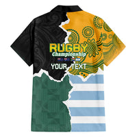 Personalised Rugby 2025 Championship Family Matching Tank Maxi Dress and Hawaiian Shirt Southern Hemisphere Countries Mascots LT14 - Polynesian Pride
