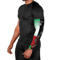 New Zealand and Wales Rugby Custom Arm Sleeves Aotearoa All Black Combine Welsh Dragon LT14 - Polynesian Pride