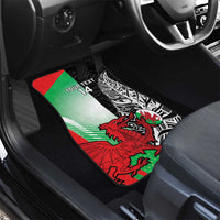New Zealand and Wales Rugby Custom Car Mats Aotearoa All Black Combine Welsh Dragon LT14 - Polynesian Pride